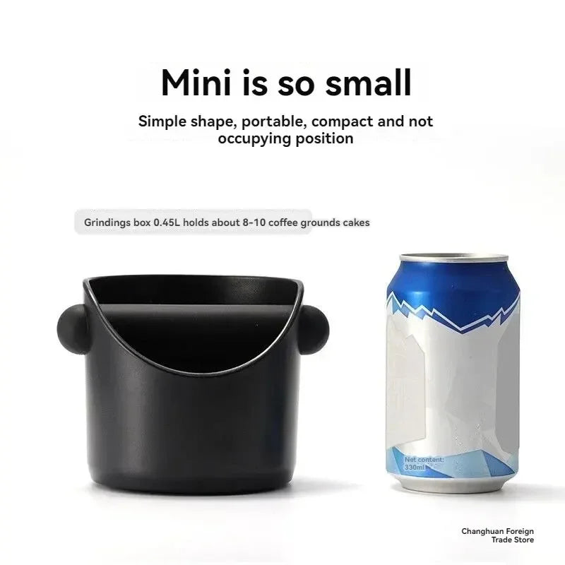 Espresso Knockbox for Coffee Grounds, Home Machine Organizer with Waste Dregs Recycling Bin Functionality