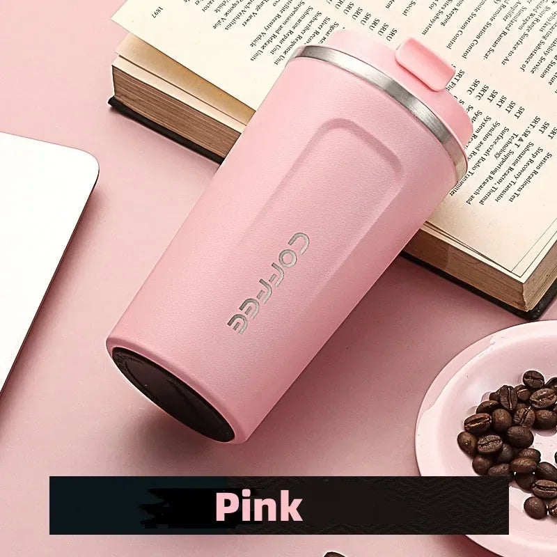 380/510ML Stainless Steel Thermal Mug Thermo for Coffee Water Bottle Leakproof Travel Drinkware Travel Thermal Mug
