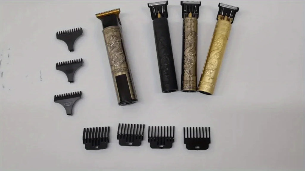 2025 T9 HairClipper Beard Shaving Body Hair Trimmer Clippers Electric Machine Men Haircut Machine 0mm Barber ShaverDragon Carved