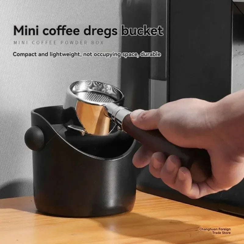 Espresso Knockbox for Coffee Grounds, Home Machine Organizer with Waste Dregs Recycling Bin Functionality