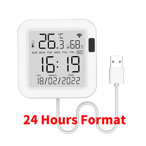 Tuya Temperature and Humidity Smart Sensor With Backlight for Smart