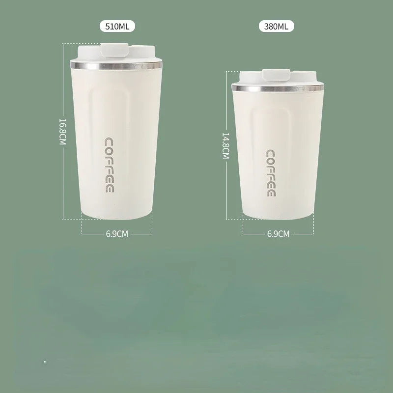 380/510ML Stainless Steel Thermal Mug Thermo for Coffee Water Bottle Leakproof Travel Drinkware Travel Thermal Mug