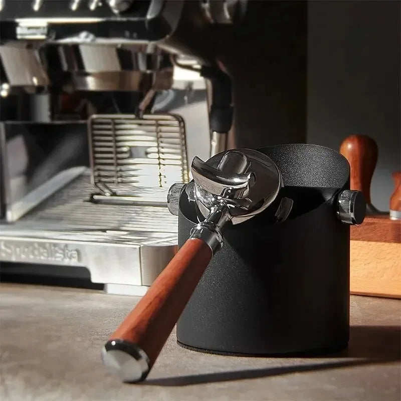Espresso Knockbox for Coffee Grounds, Home Machine Organizer with Waste Dregs Recycling Bin Functionality