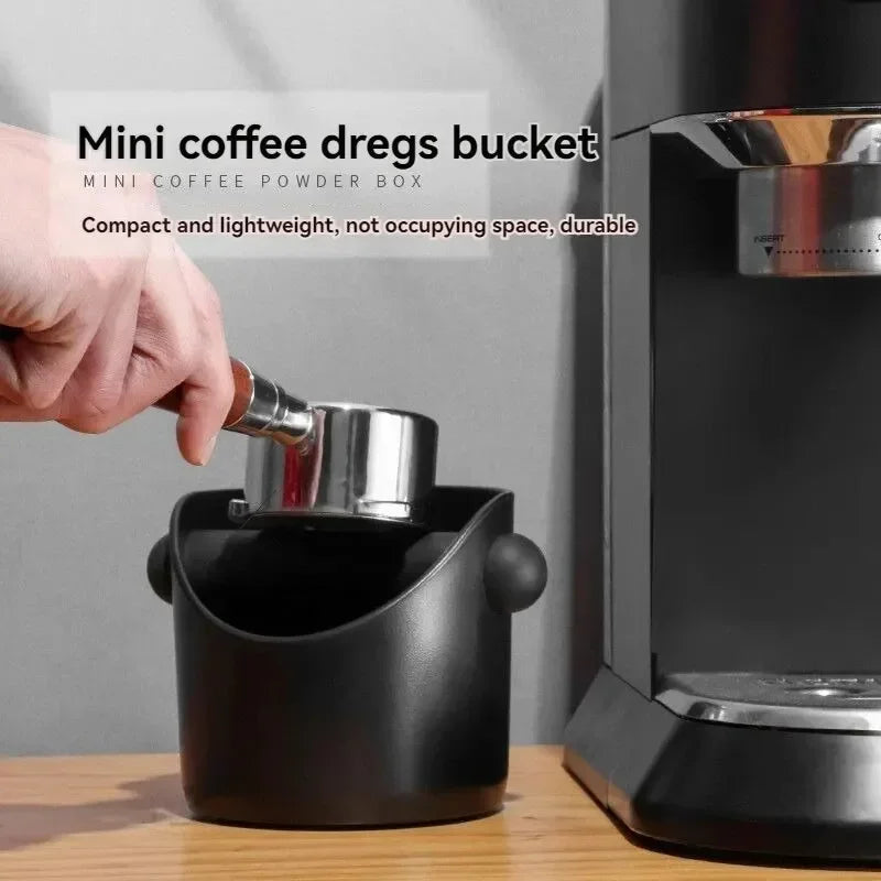 Espresso Knockbox for Coffee Grounds, Home Machine Organizer with Waste Dregs Recycling Bin Functionality